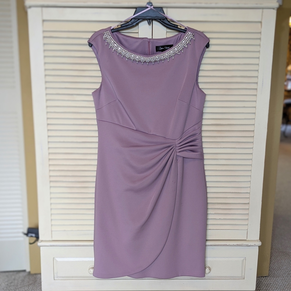 Lilac Sleeveless Cocktail Wedding Guest Dress
